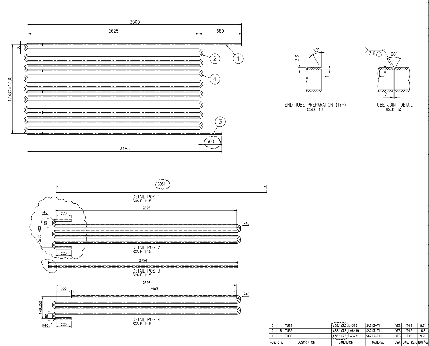 sampel tabung superheater