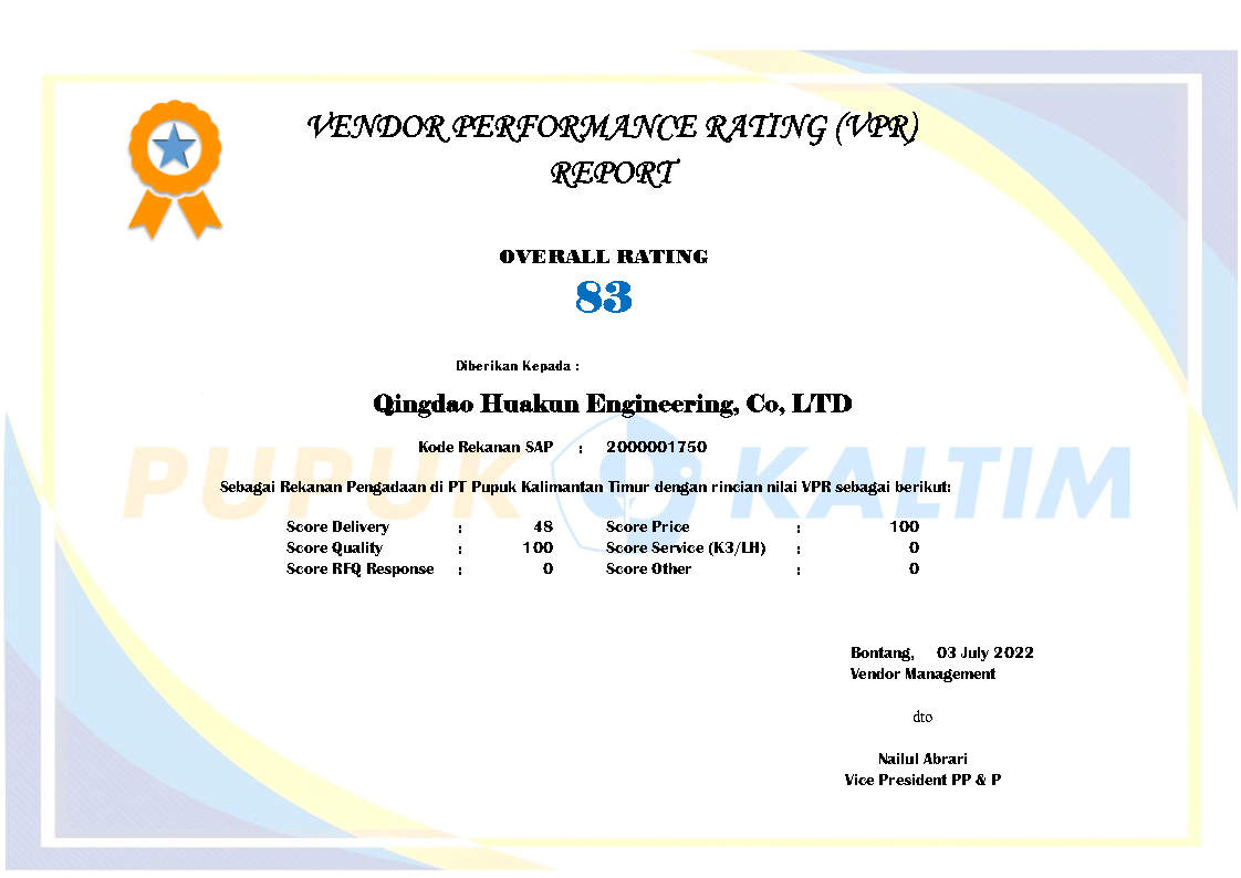 PERINGKAT KESELURUHAN